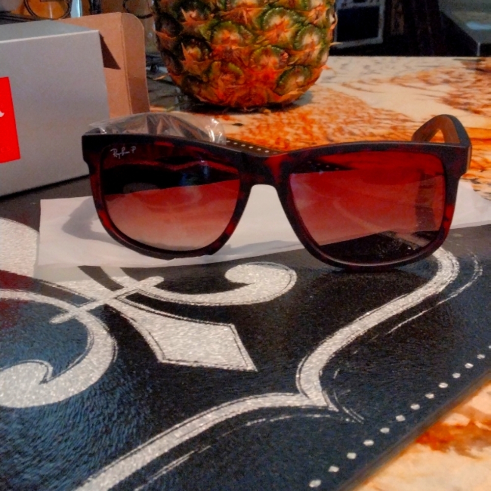 Authentic Justin Tortoise shell Mens Ray Band Sunglasses